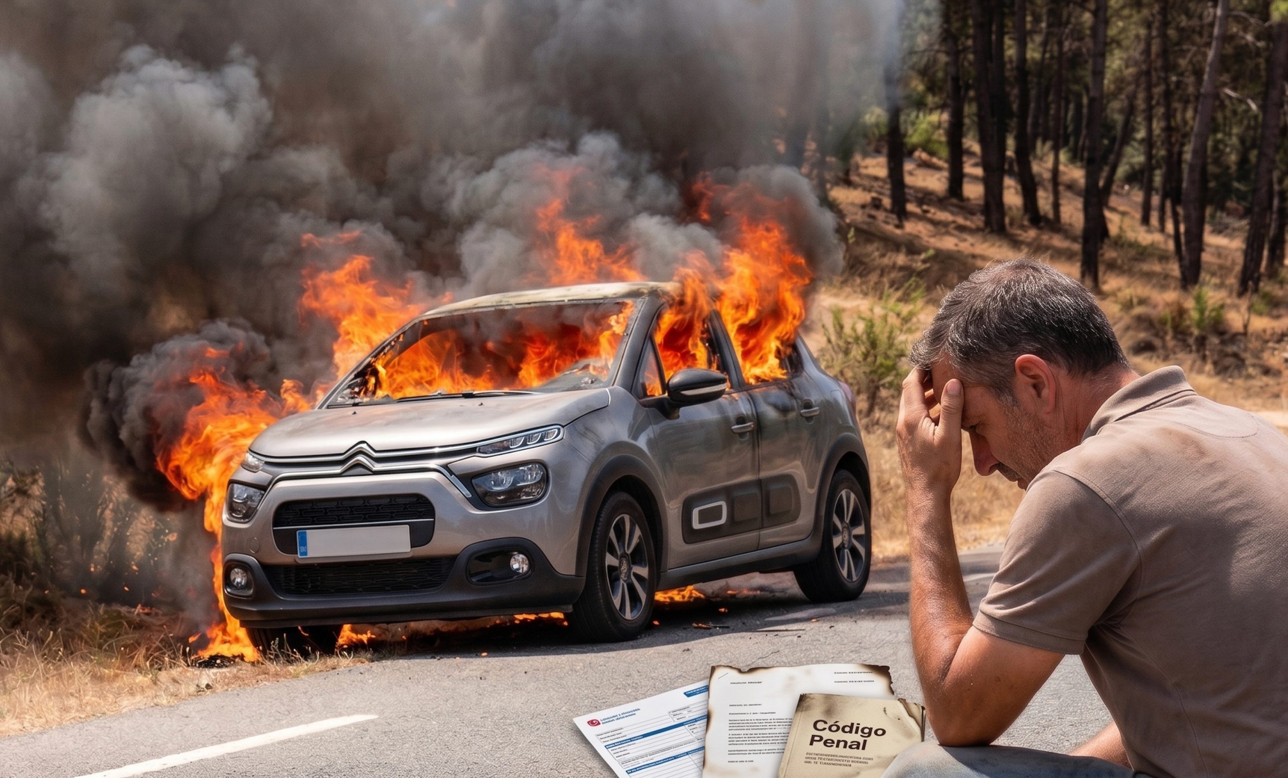 Incendio San Martín de Valdeiglesias: el coche que originó el fuego